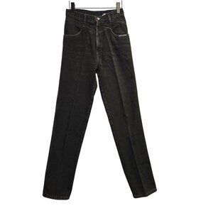 Rocky Mountain Vintage Western Rodeo Cowgirl High-Waisted Bareback Black Denim J
